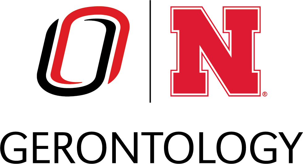 UNO and UNL Logos with the word Gerontology