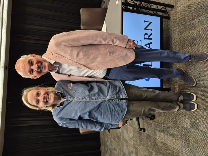 Dr. Masters and Glenn Van Ekeren at the Live and Learn interview